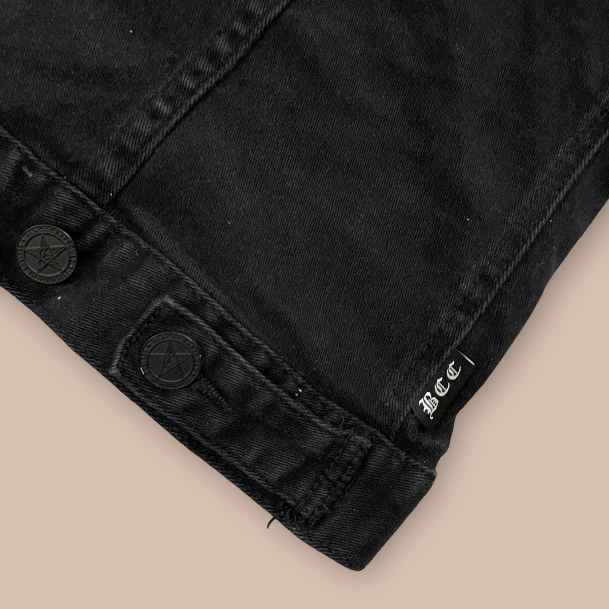 If Six Was Nine BlackCraft Hooded Denim Vest Size US M / EU 48-50 / 2 - 12 Thumbnail