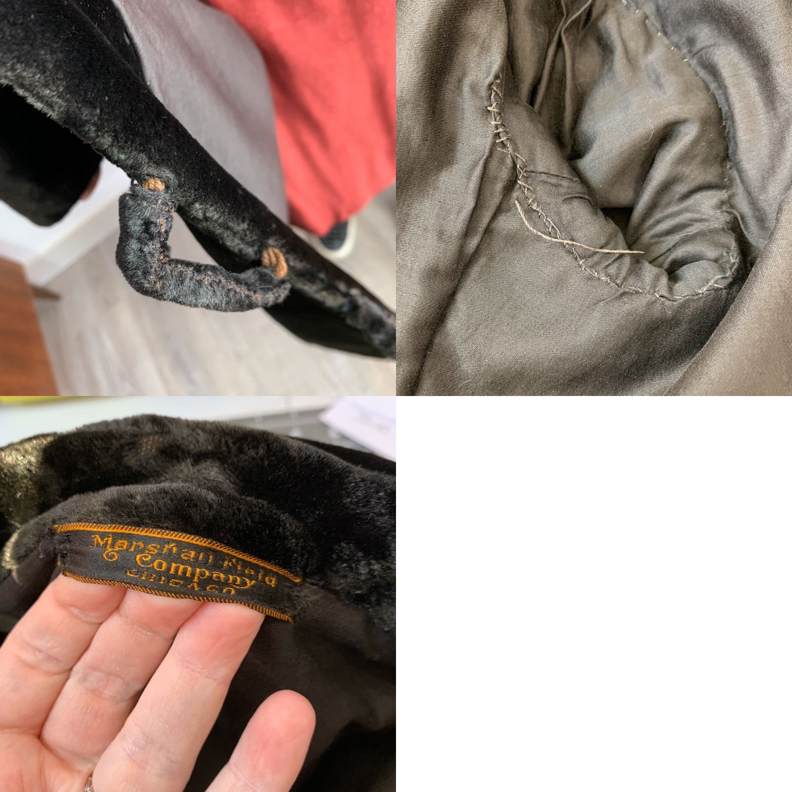 Vintage VINTAGE Marshall Field's Coat Chicago 1920s Black Velvet Overcoat S/M Velvet Coat 1920s Mens Womens Size S / US 4 / IT 40 - 10 Thumbnail