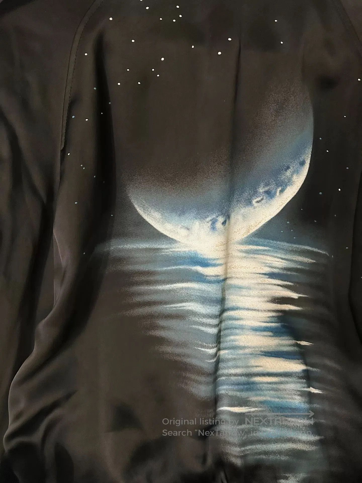 Saint Laurent Paris Saint Laurent Silk Jacket with Moon Design. Size US L / EU 52-54 / 3 - 4 Thumbnail