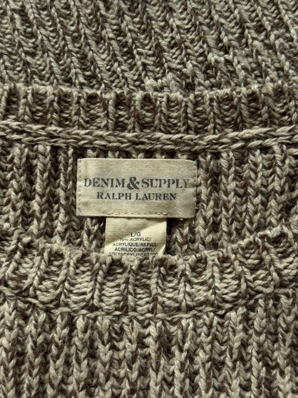 Ralph Lauren Ralph Lauren Denim & Supply wool blend ribbed sweater Size L / US 10 / IT 46 - 8 Thumbnail
