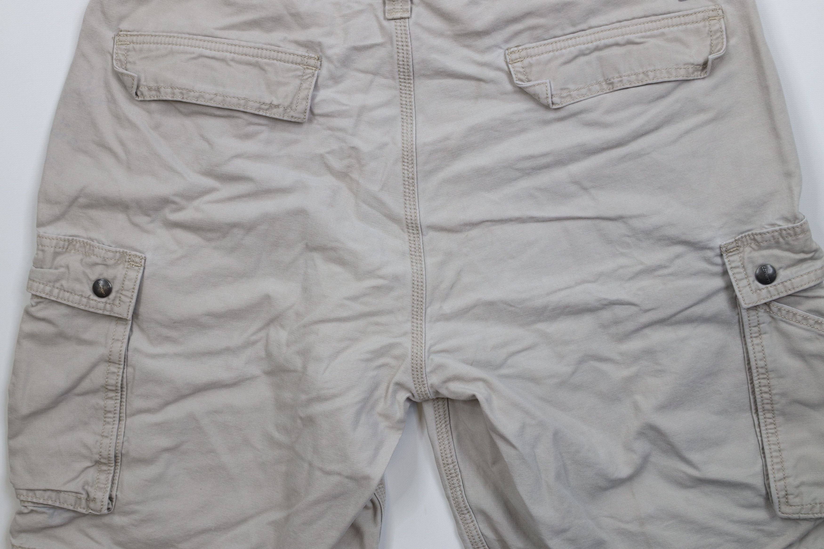 Carhartt Vintage Y2K Carhartt Relaxed Fit Cargo Shorts Beige Cotton Size US 38 / EU 54 - 9 Thumbnail