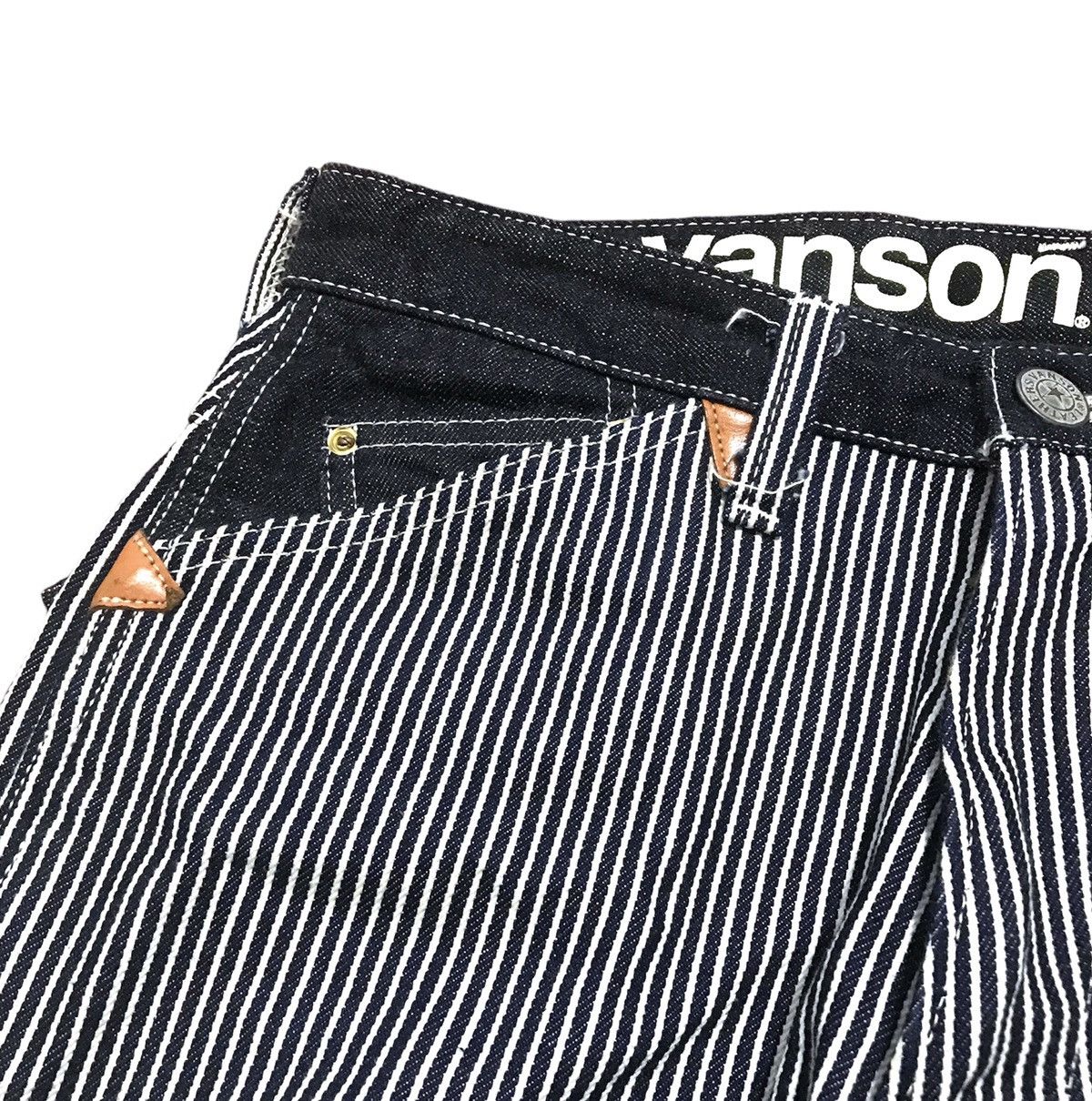 Vanson Leathers × Vintage Vanson Leather Carpenter Hickory Stripe Pants Size US 30 / EU 46 - 12 Thumbnail