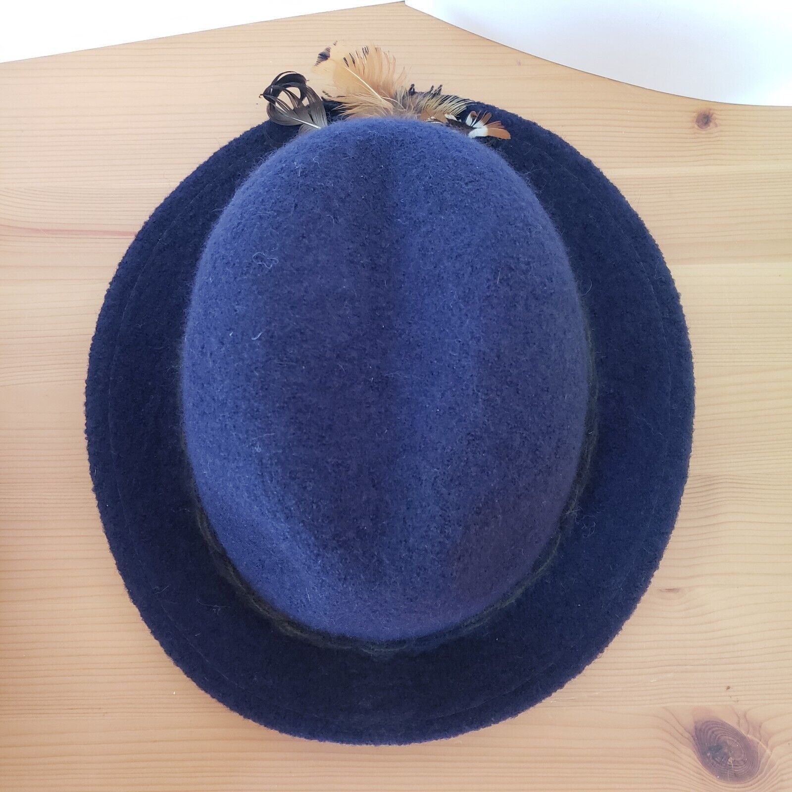 Orvis Geiger Tyrolean Wool Fedora Hat Sz 7 56 Orvis Bavarian Alpin Size ONE SIZE - 9 Thumbnail