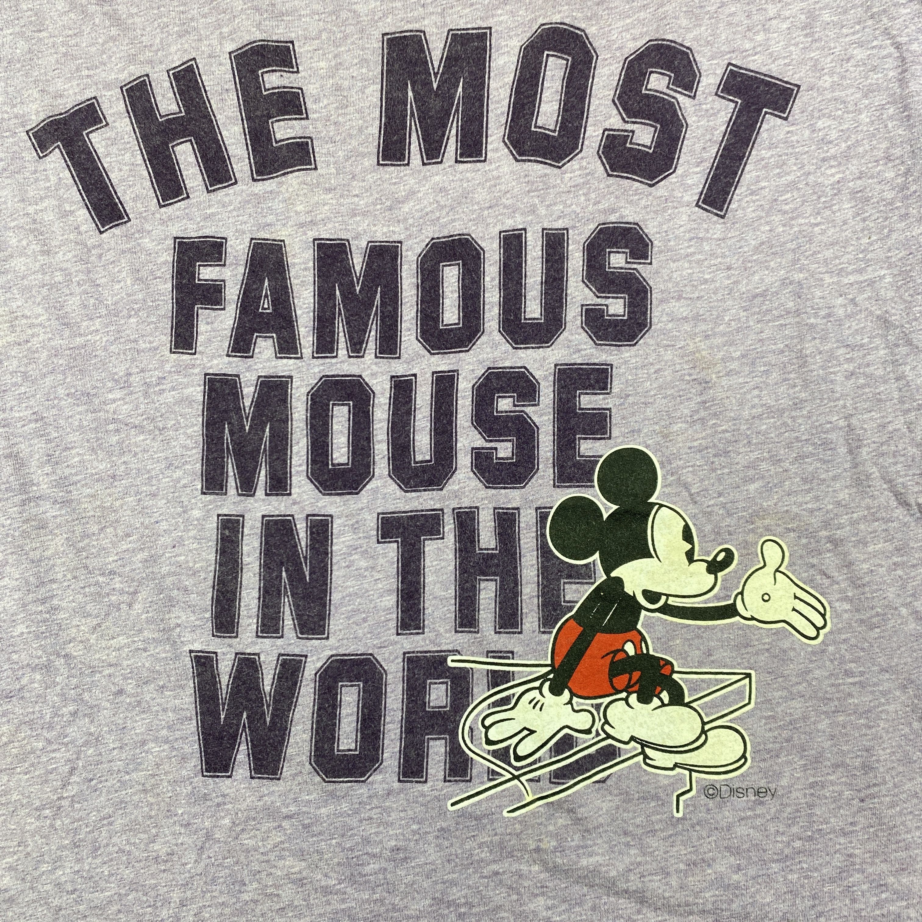 Cartoon Network Vintage Disney Mickey Mouse Ringer Large T Shirt -B001 Size US L / EU 52-54 / 3 - 5 Thumbnail