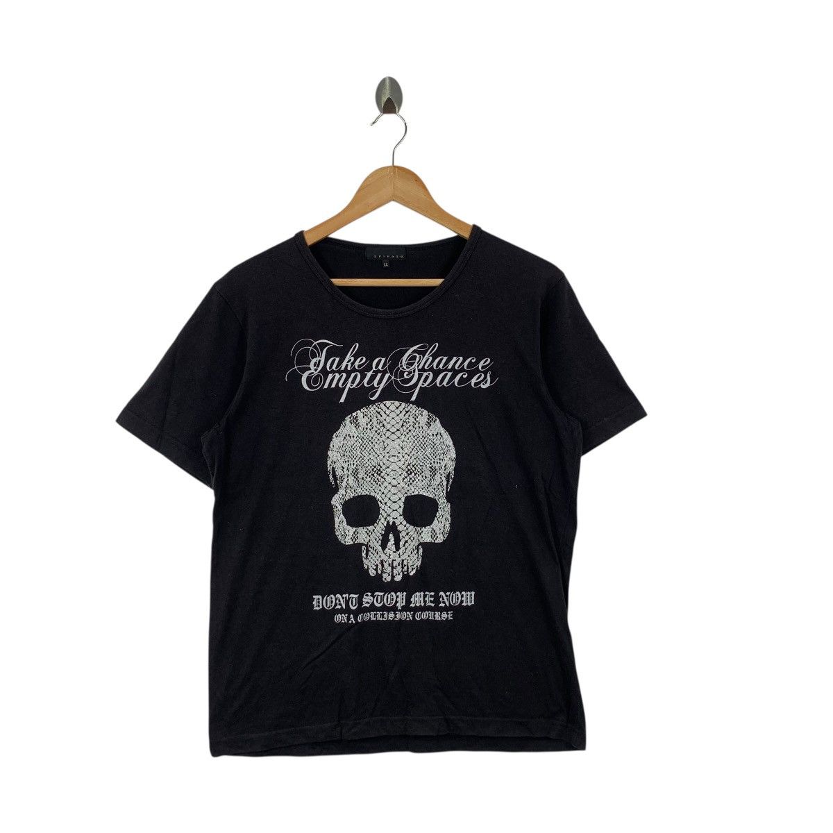 Spinash SPINASH JAPAN SKULL Bones Gothic Punk Tee Shirt Top Dont Size L / US 10 / IT 46 - 1 Thumbnail