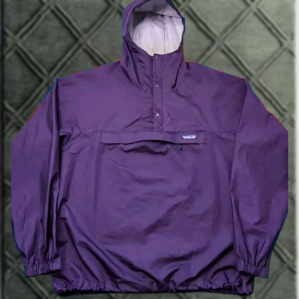 Patagonia VINTAGE Patagonia Anorak Jacket Purple XL 1/4 Zip Hooded Snap T Windbreaker 90s Mens Size US XL / EU 56 / 4 - 1 Thumbnail