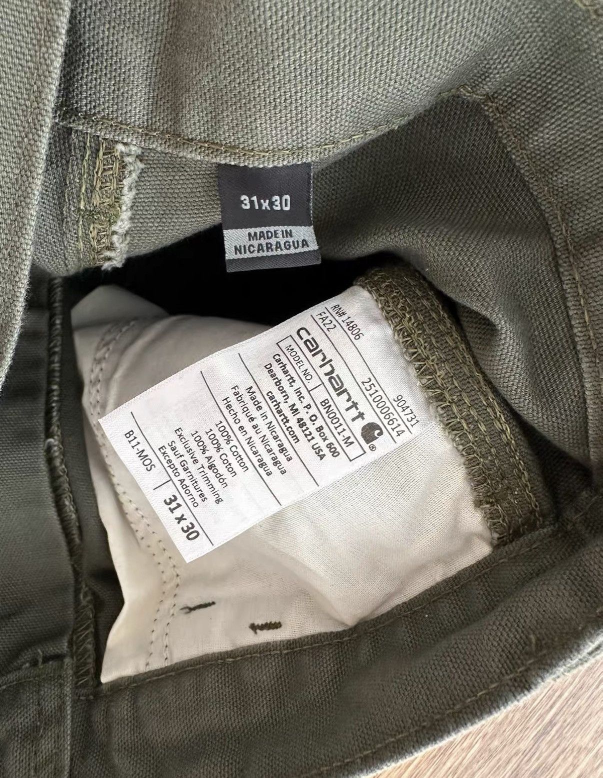 Carhartt Carhartt Loose FIT WASHED DUCK UTILITY WORK PANT Size US 31 - 3 Thumbnail