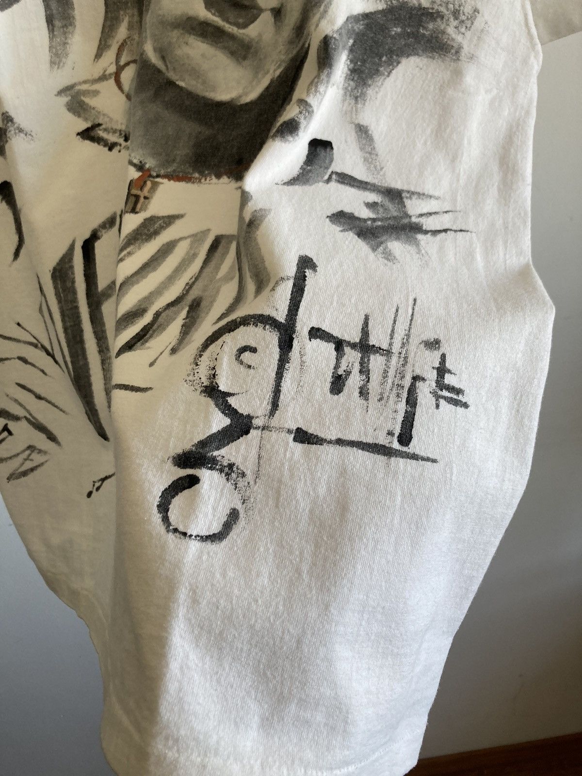 Band Tees 90s John Lennon 1971 hand painted single stitched t shirt Size US XL / EU 56 / 4 - 3 Thumbnail