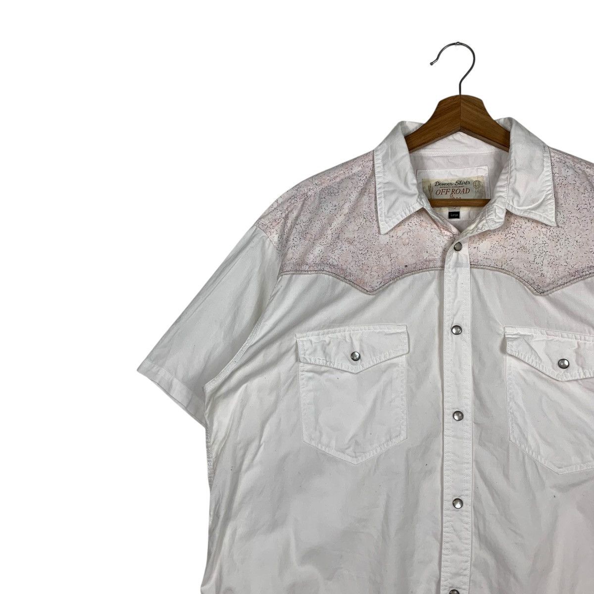 Japanese Brand OFF ROAD White Work Shirt Button Up Western Shirt #1934-C84 Size US L / EU 52-54 / 3 - 3 Thumbnail