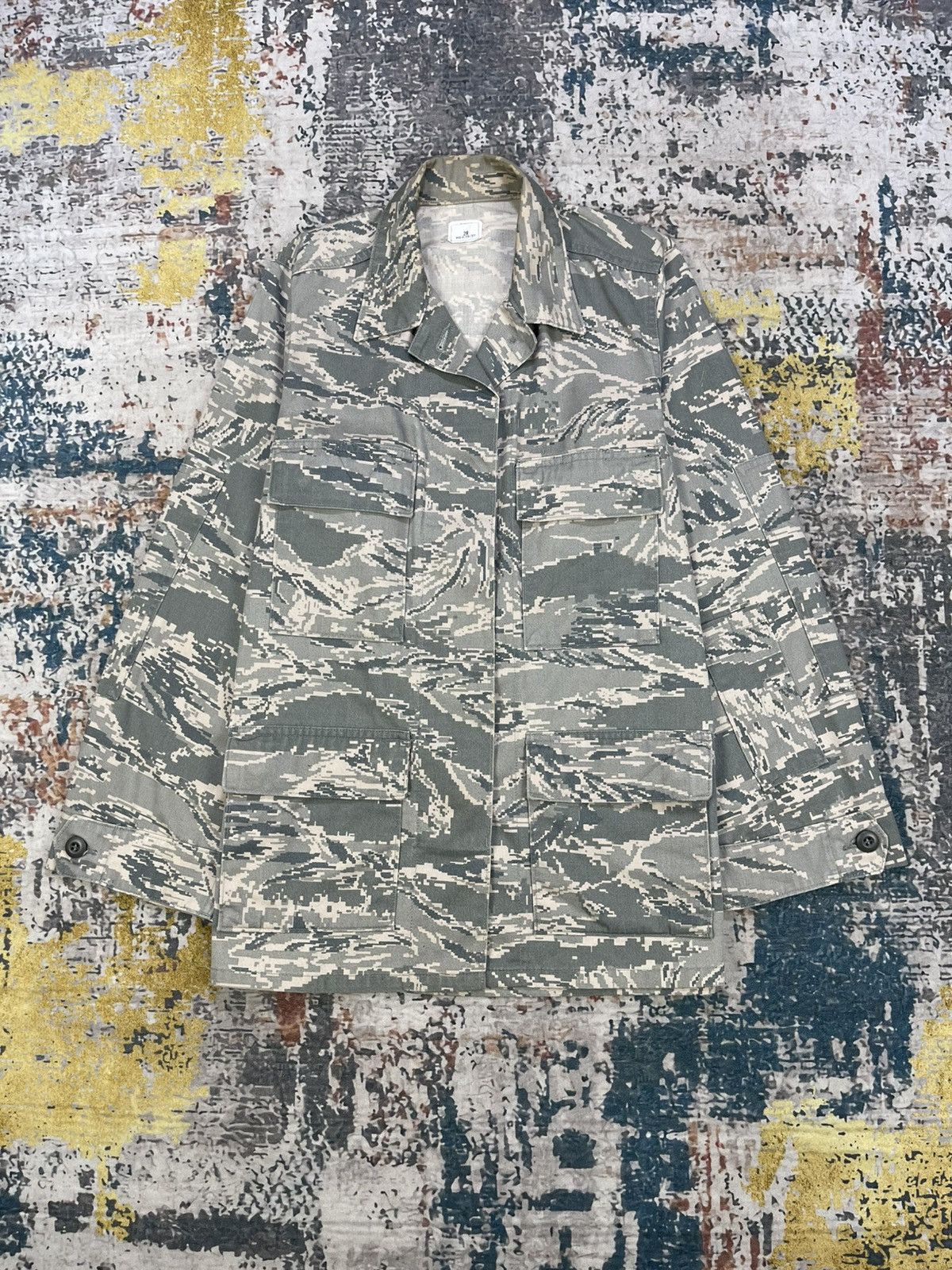 Vintage Vtg US Air Force Camouflage Utility Field Jacket Size S / US 4 / IT 40 - 2 Thumbnail