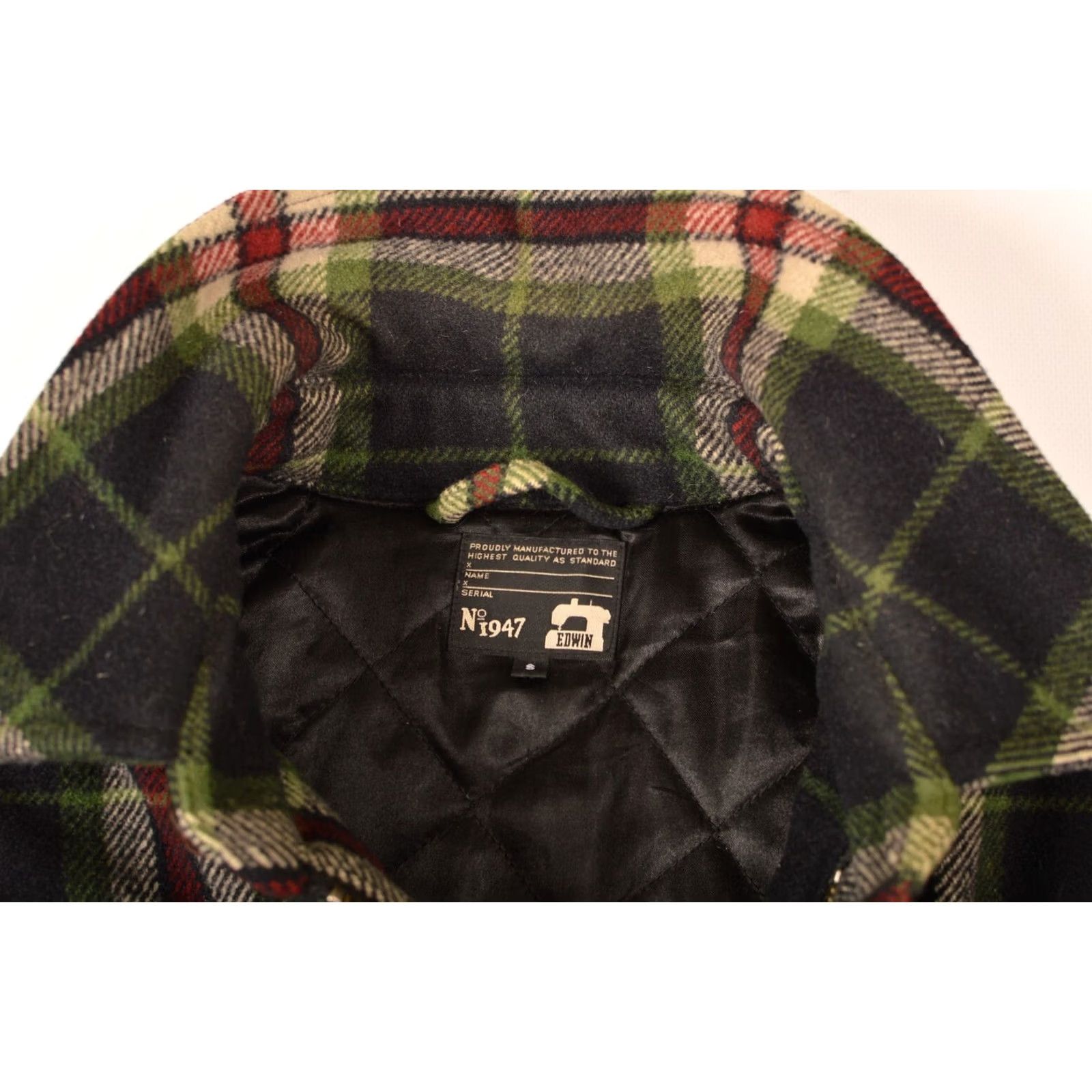 Edwin Edwin Rafterman Plaid Insulated Jacket Mens Size S Multicolor Wool 60% / 40% Pea Coat Year/Style: Used, Regular Fit S Size US S / EU 44-46 / 1 - 7 Thumbnail