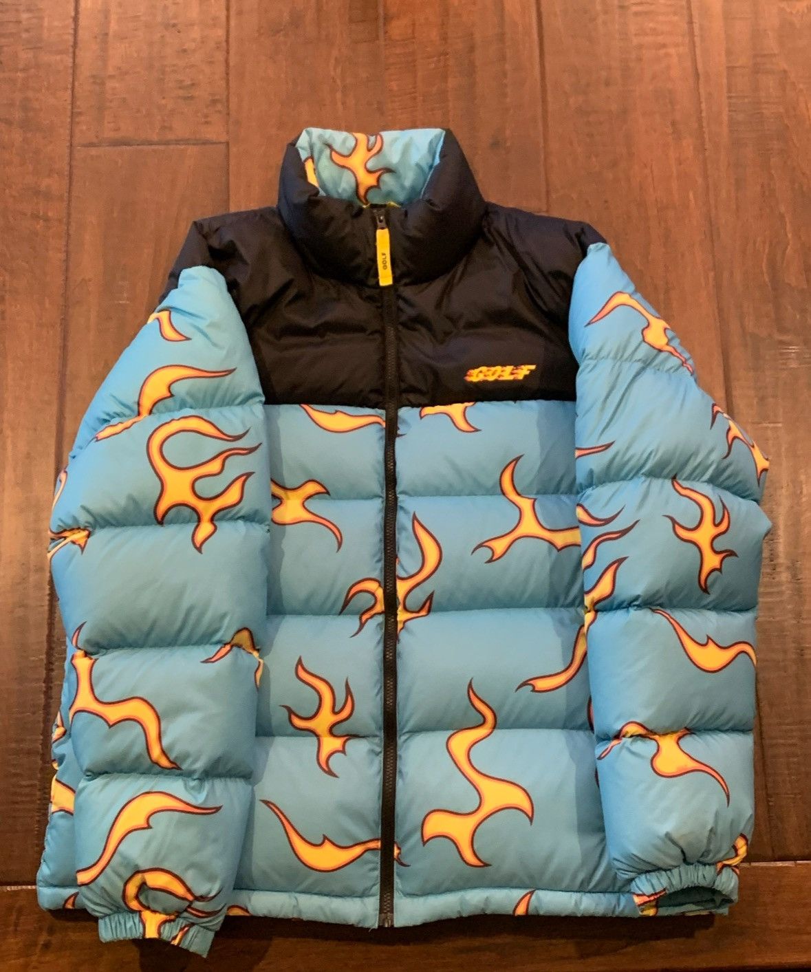 Golf wang flames puffer jacket hotsell