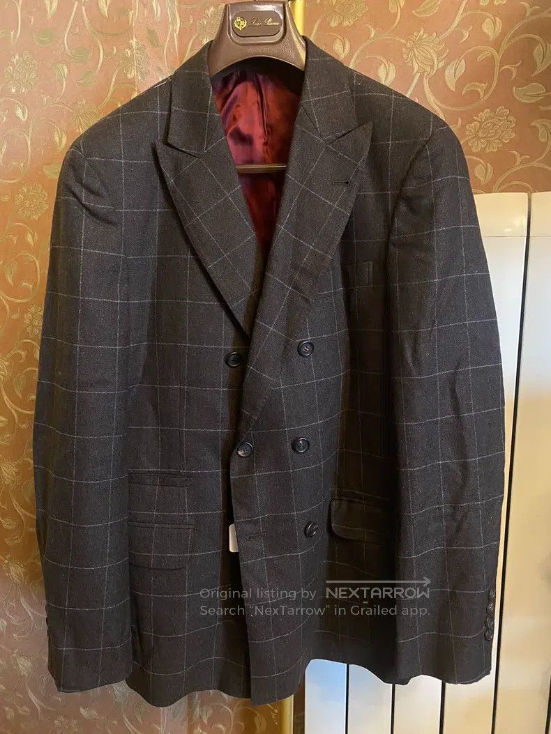Brunello Cucinelli Brunello Cucinelli Double-breasted suit jacket, cashmere m Size 50L - 1 Thumbnail