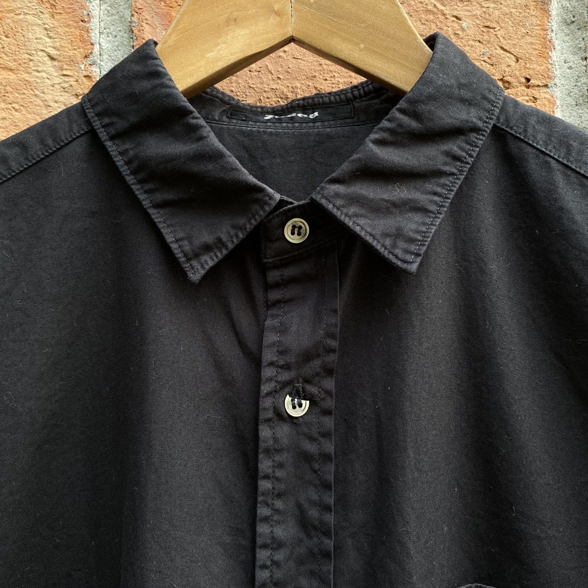 Zucca ZUCCA Black Shirt Dress with Long Sleeves Size M / US 6-8 / IT 42-44 - 6 Thumbnail