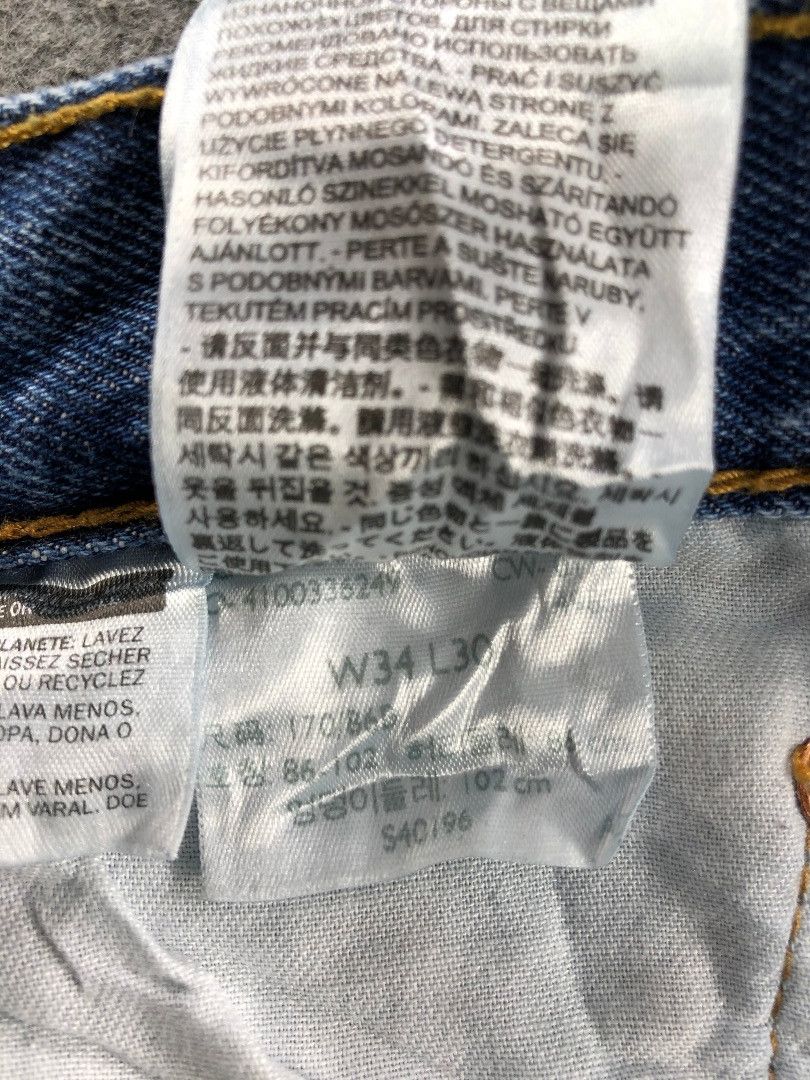 Levi's Vintage Light Wash Levis 501 Jeans-JM779 Size US 34 / EU 50 - 10 Thumbnail