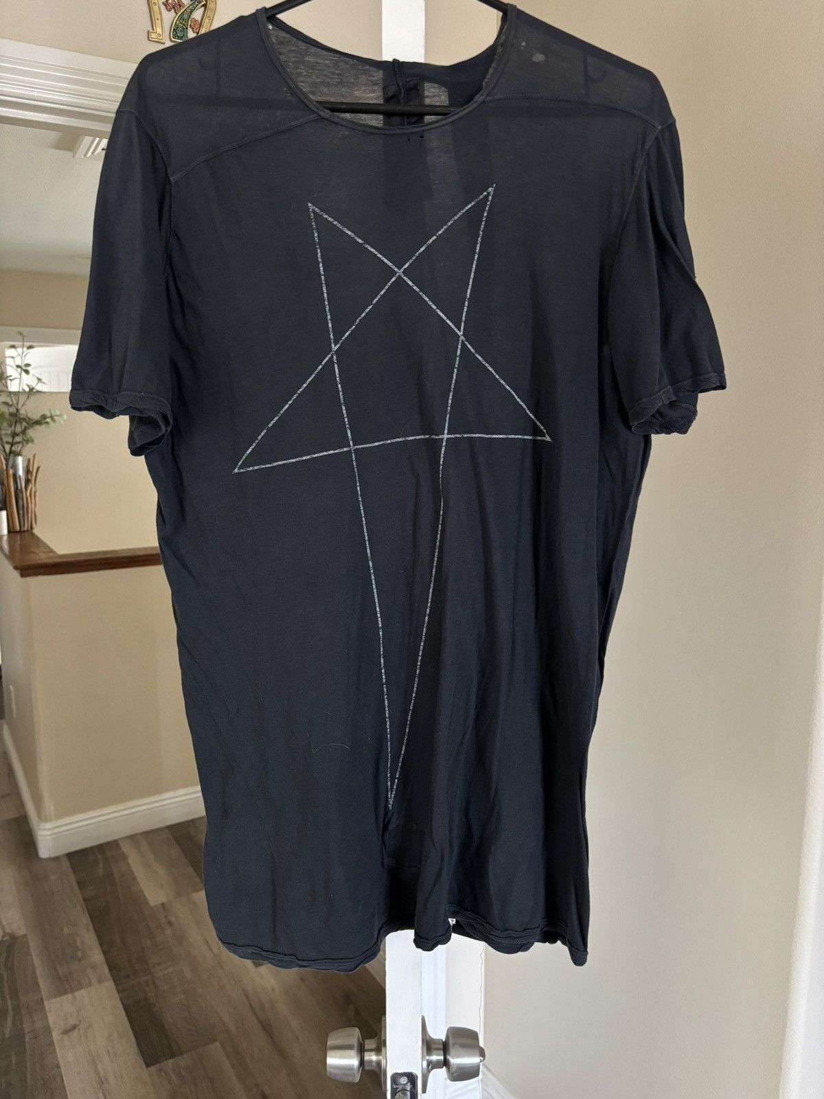 Rick Owens OG Pentagram t-shirt Size US L / EU 52-54 / 3 - 1 Thumbnail