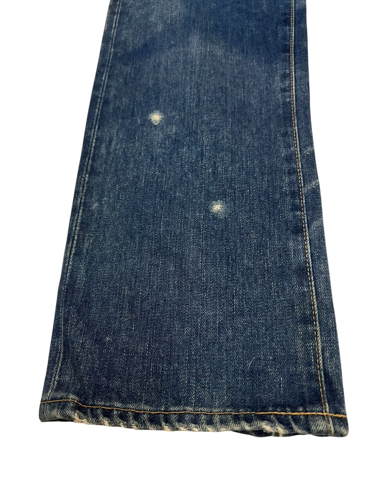 Issey Miyake VINTAGE SUNAOKUWAHARA SELVEDGE DISTRESSED ISSEY MIYAKE JEAN Size US 31 - 6 Thumbnail