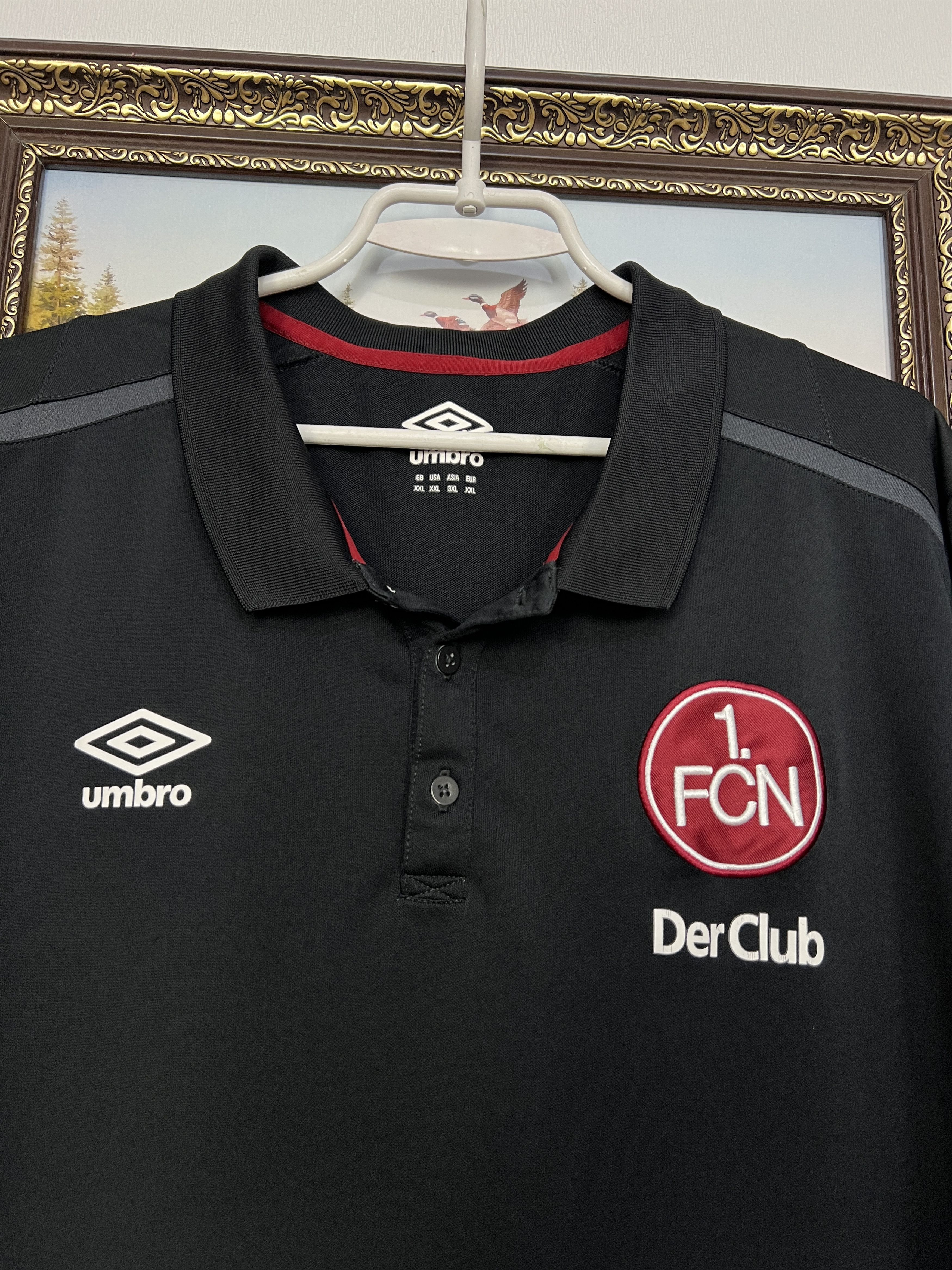 Umbro Nurnberg 1. FCN Football Polo Shirt Soccer Jersey Trikot Size US XXL / EU 58 / 5 - 4 Thumbnail