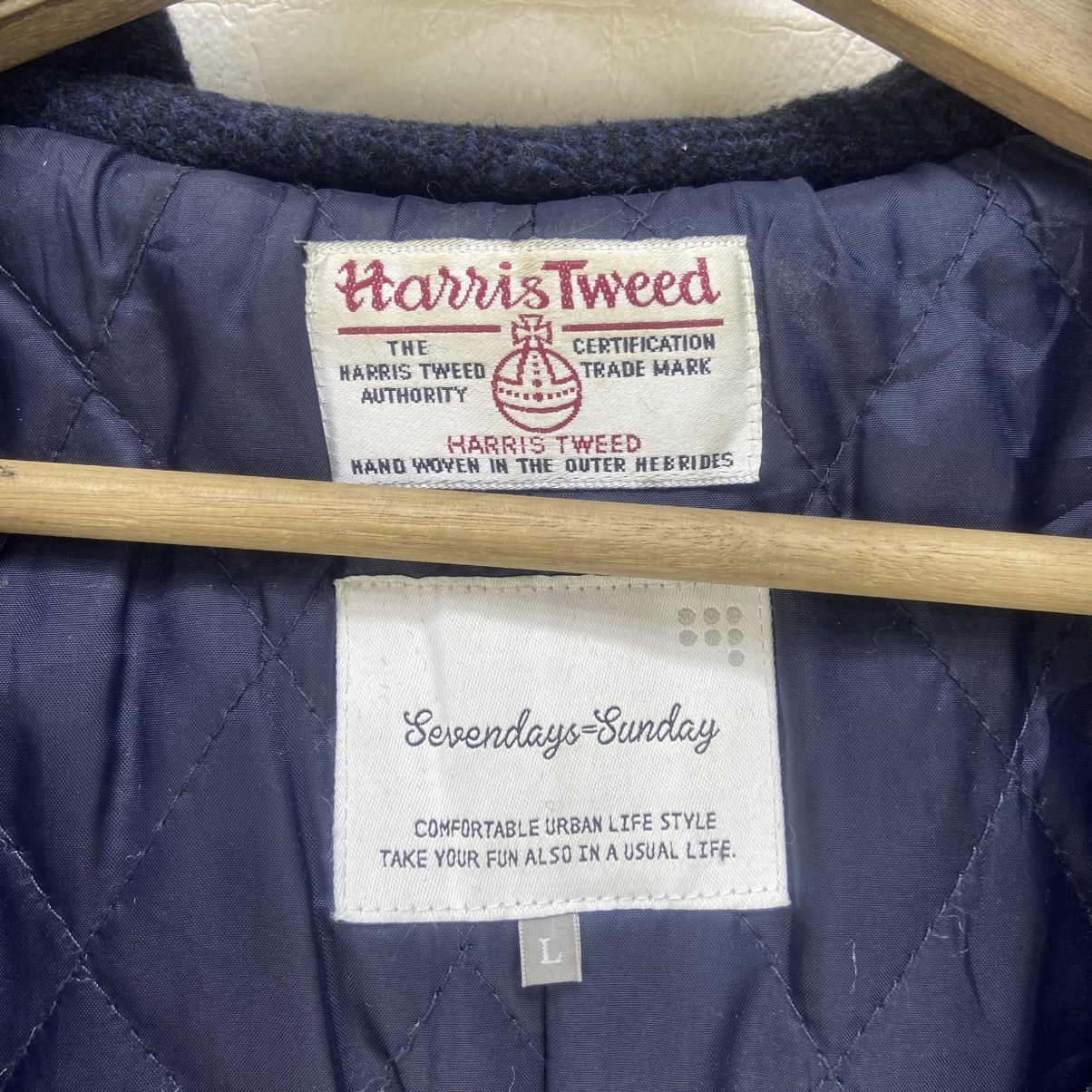 Harris Tweed Hariss Tweed Sevendays=Sunday Wool Heavy Herringbone Coat Size M / US 6-8 / IT 42-44 - 11 Thumbnail