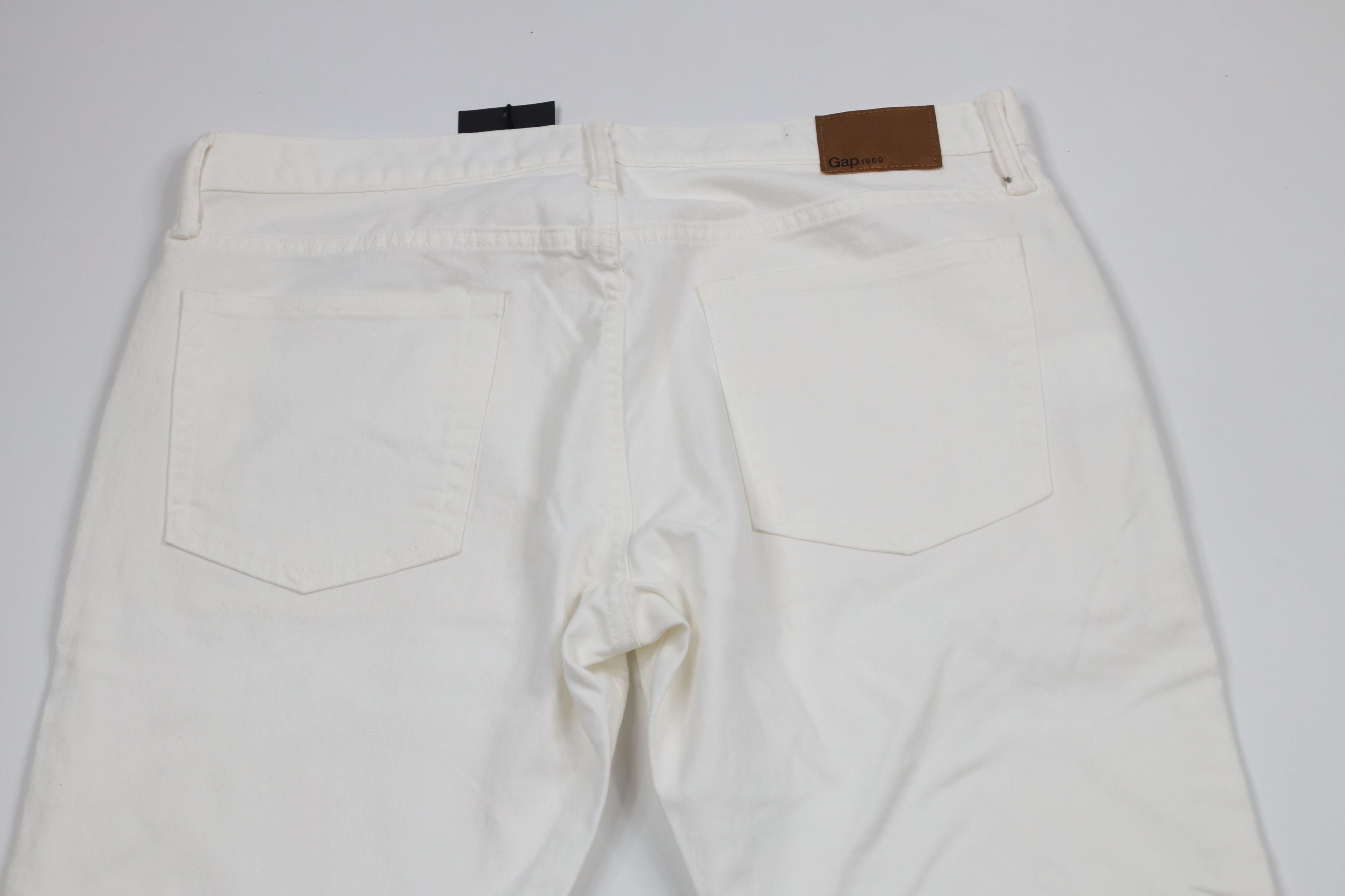 Gap × Vintage Deadstock Vintage Y2K Gap Fit Stretch Denim Jeans White Size US 33 - 13 Thumbnail