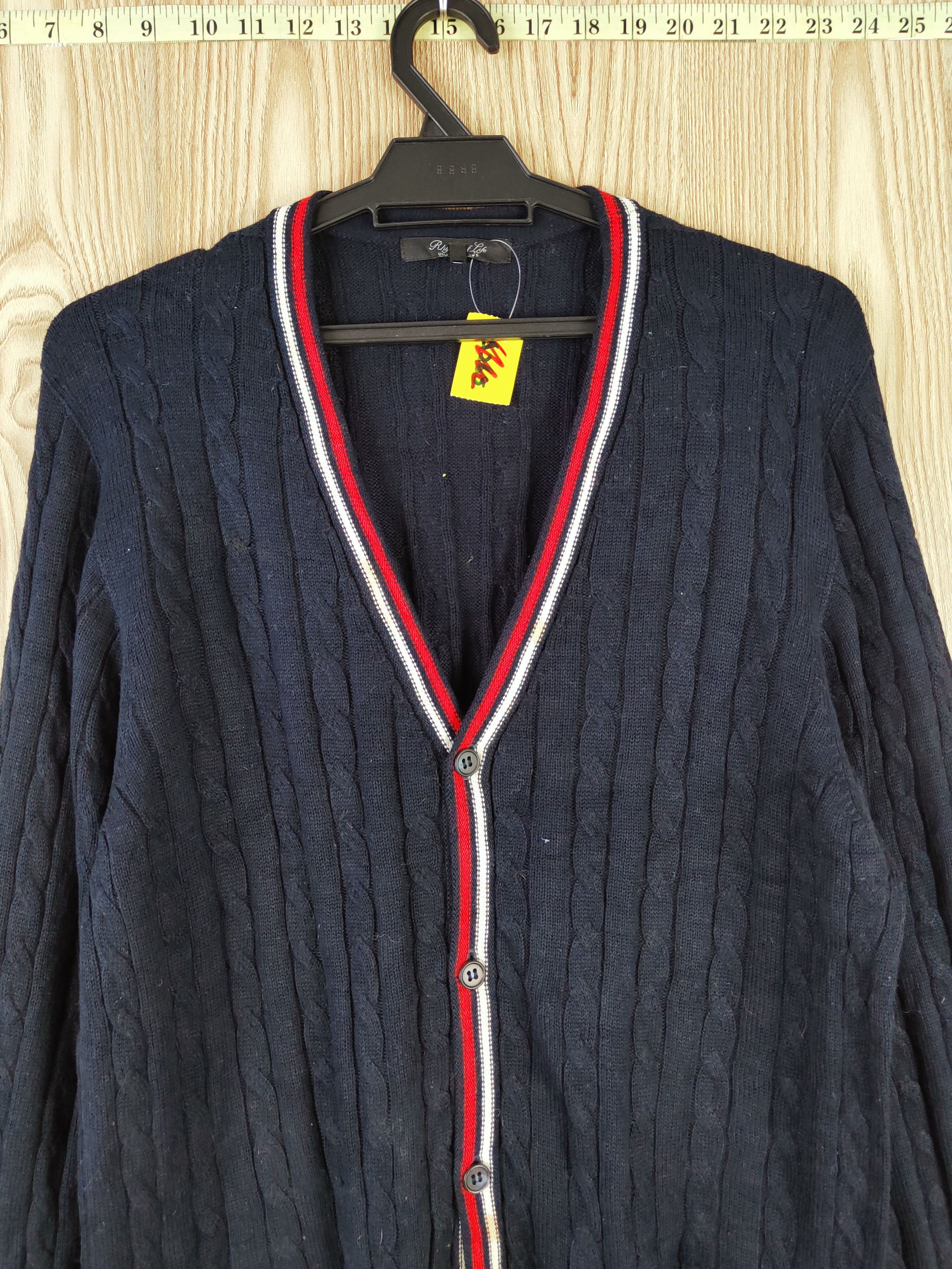 Aran Isles Knitwear United Arrows japan Navy Knitwear Cardigan #W546 Size US L / EU 52-54 / 3 - 2 Thumbnail