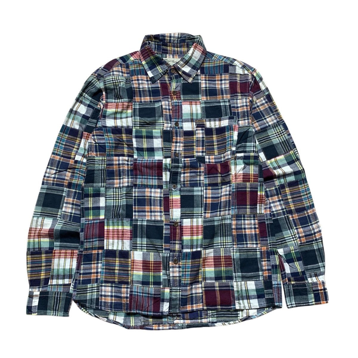 Japanese Brand Thruxton Plaid Patchwork Sugar Cane Inspired Flanel Shirt Size US M / EU 48-50 / 2 - 1 Thumbnail