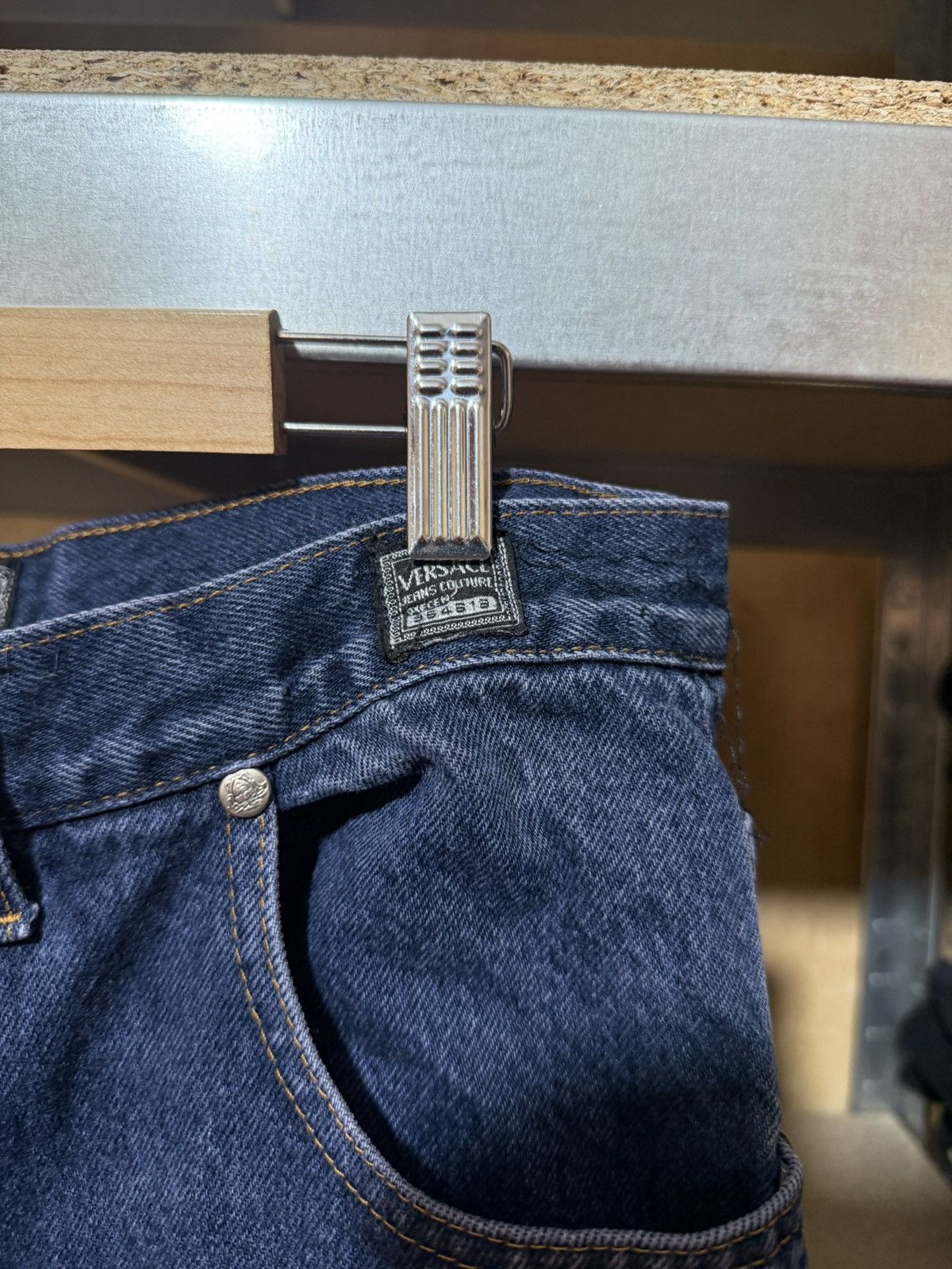 Versace × Versace Jeans Couture × Versus Versace Vintage 90s Luxury Versace Jeans Couture Denim Pants Size US 34 / EU 50 - 4 Thumbnail