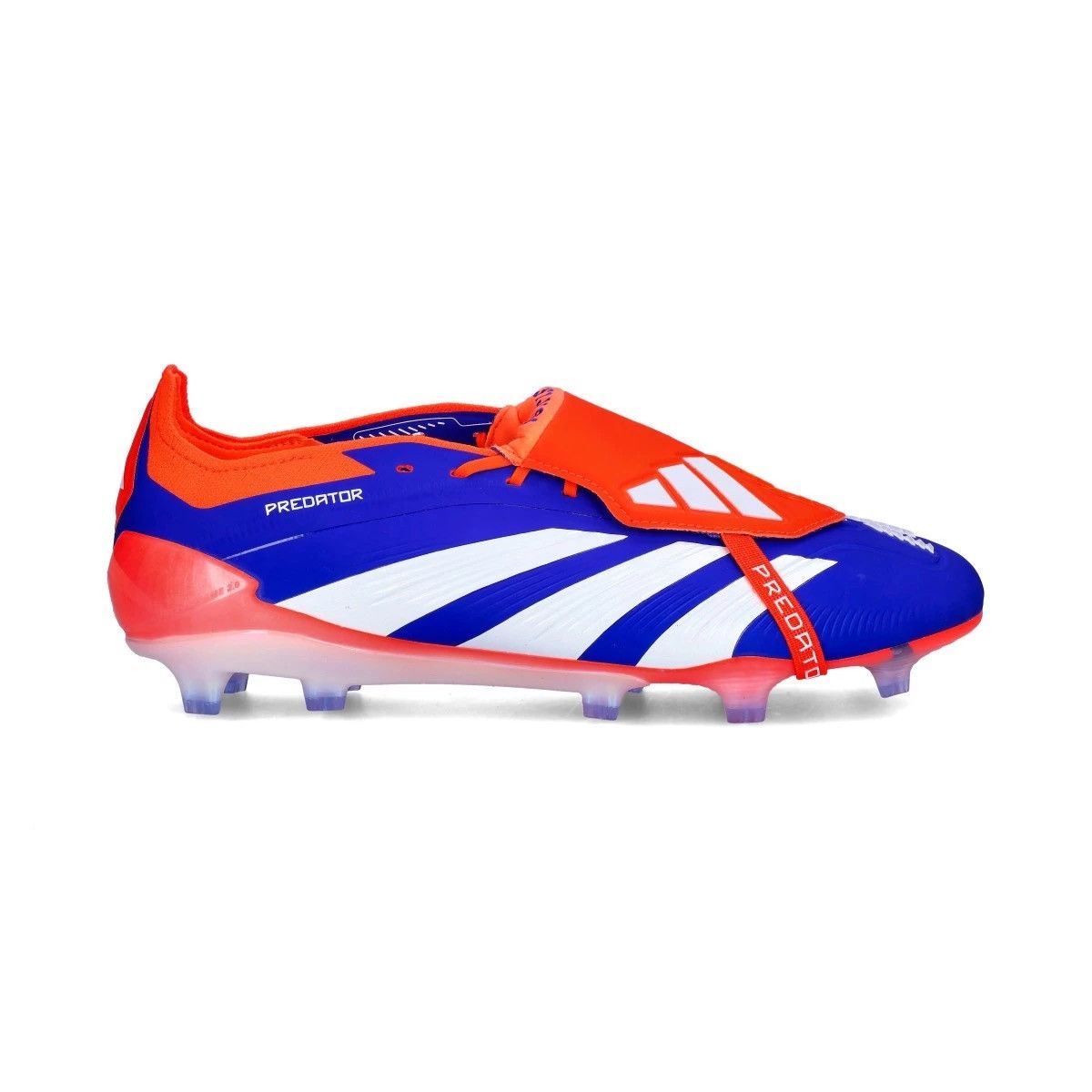 Adidas Adidas Predator 24 FG Elite Tongue Lucid Blue Solar Red Size US 10.5 / EU 43-44 - 4 Thumbnail