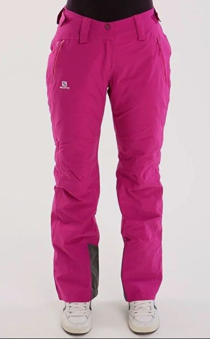 Salomon Salomon ClimaPro Ski Pants Magenta Waterproof Snow - Size S Size 30" / US 8 / IT 44 - 3 Thumbnail