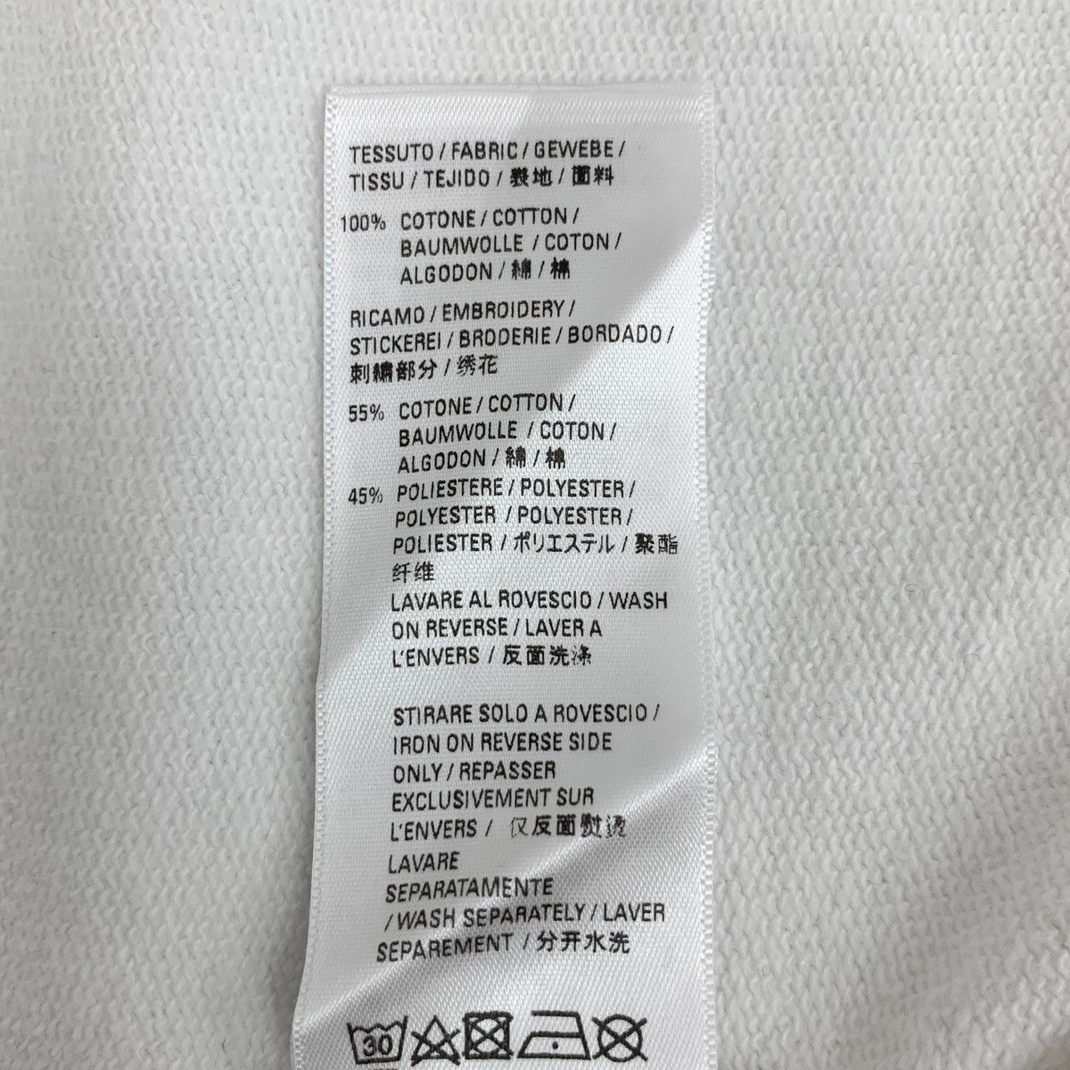 Balenciaga Balenciaga Paris White Long Sleeve Sweatshirt K26WX Size US S / EU 44-46 / 1 - 7 Thumbnail