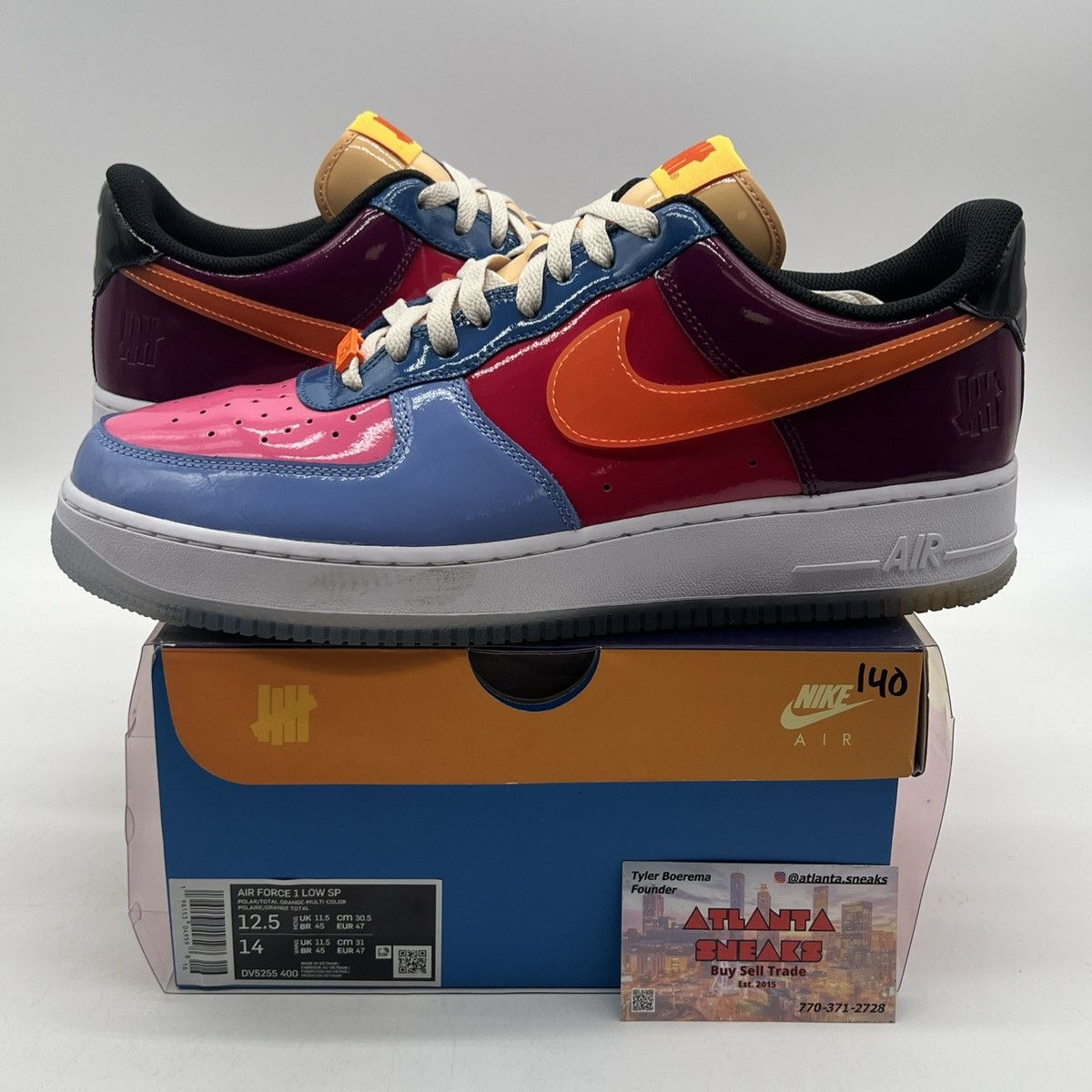 Undefeated x air force 1 low total orange