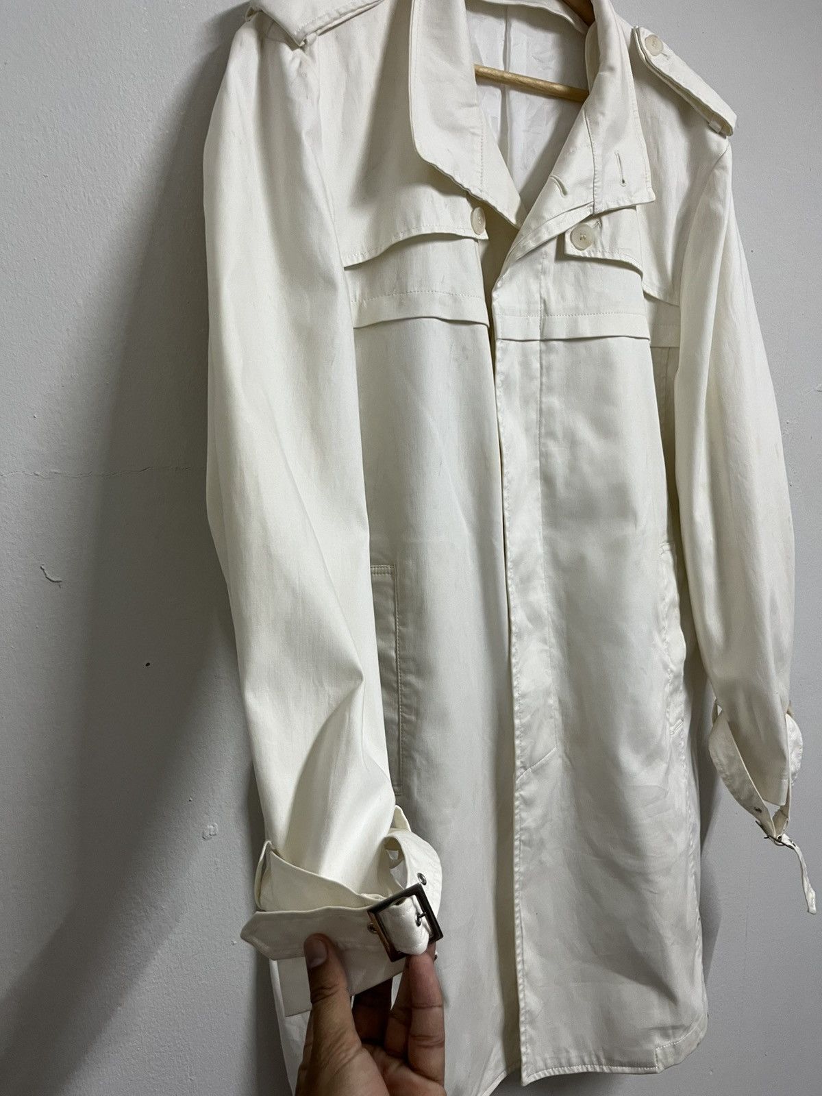 Yohji Yamamoto 💥Vintage 80s Yohji Yamamoto AAR Avant Garde Long Jackets Size US L / EU 52-54 / 3 - 4 Thumbnail