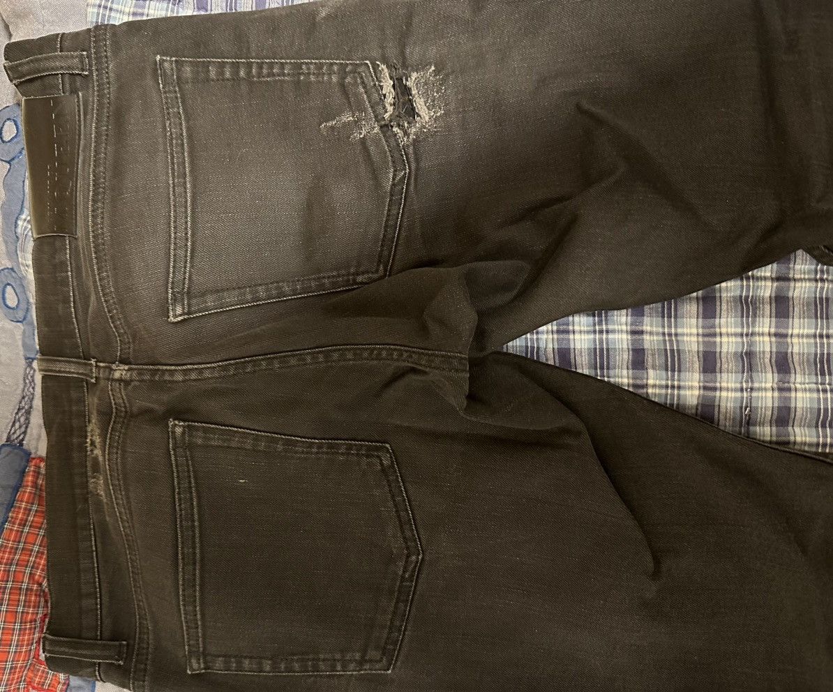 Alexander McQueen Black Distressed Jeans Plaid Patchwork Size US 30 / EU 46 - 6 Thumbnail
