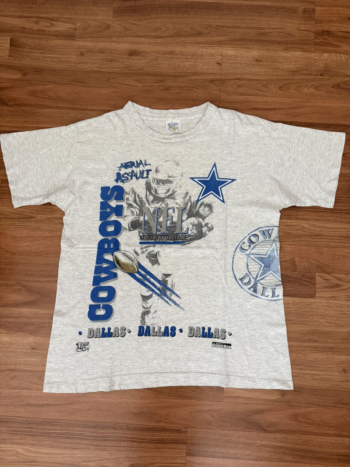 Vintage vintage dallas cowboys 1993 aerial assault t shirt Size US L / EU 52-54 / 3 - 1 Thumbnail