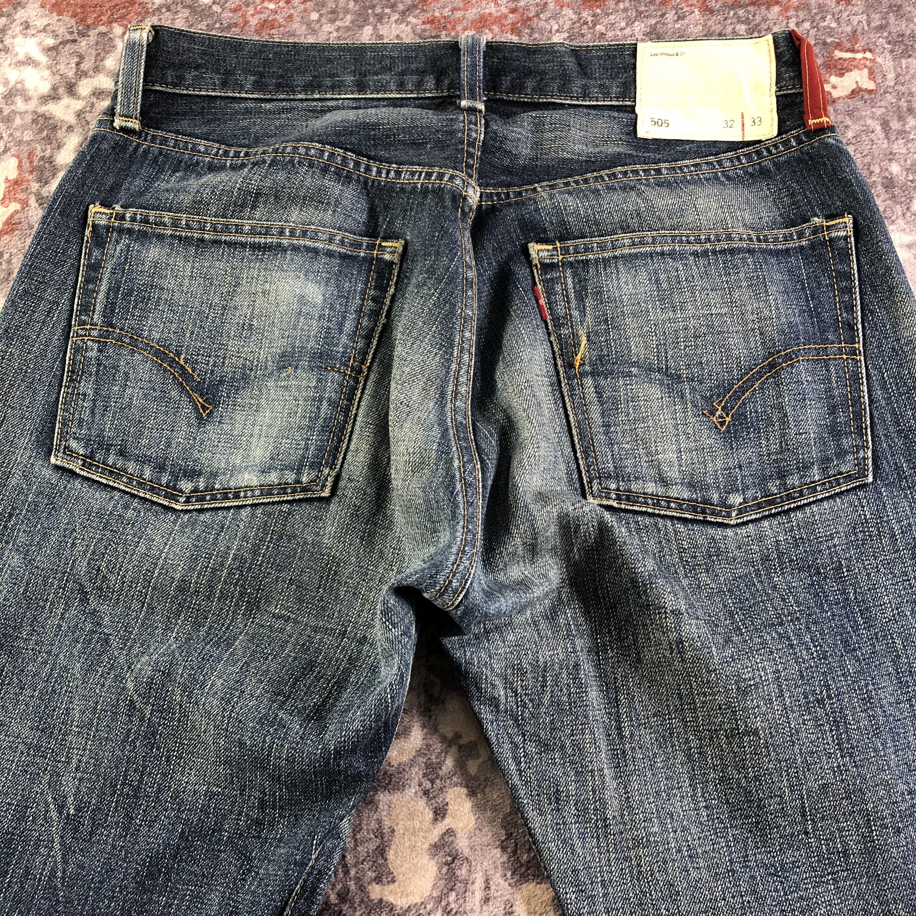 Levi's × Vintage 90s Vintage Blue Wash Levis 505 Red Loop Jeans-JM3259 Size US 31 - 5 Thumbnail
