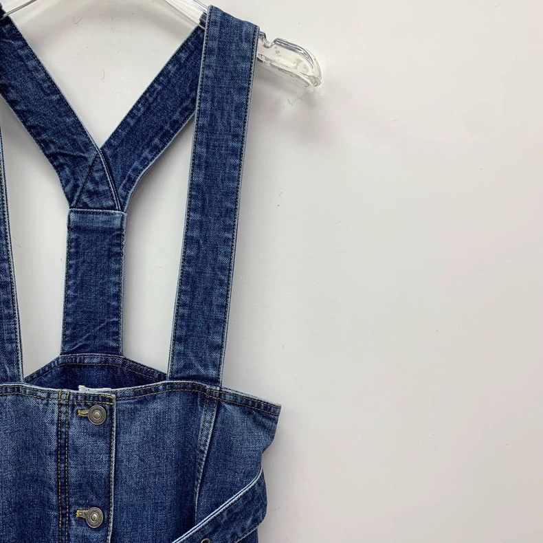 Dior Dior Dark blue single-breasted cotton strap denim dress Size XS / US 0-2 / IT 36-38 - 3 Thumbnail