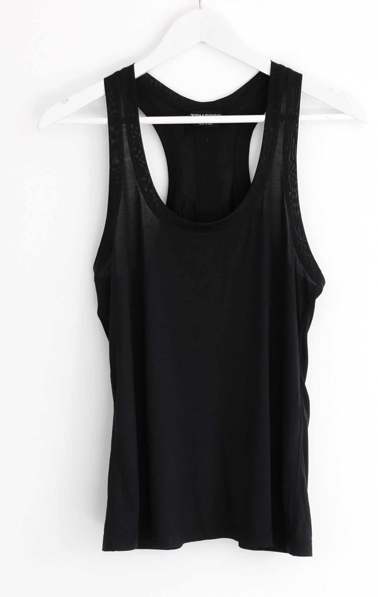 Tom Ford Tom Ford Racer Back Silk Jersey Vest Size XXS / US 00 / IT 34 - 1 Thumbnail