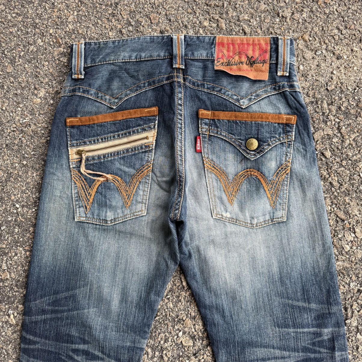 Edwin VINTAGE EDWIN RIPPEP KNEE FADED JEAN DENIM PANTS Size US 32 / EU 48 - 11 Thumbnail