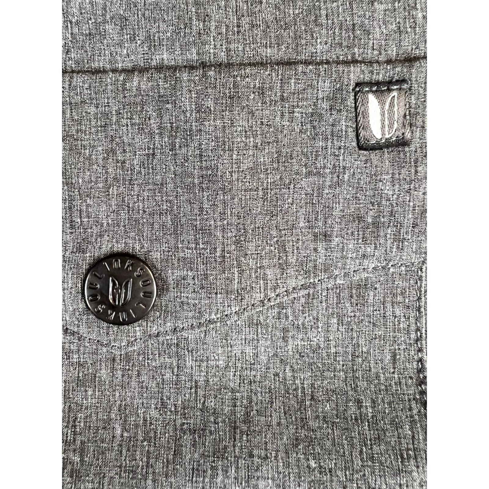 Vintage Linksoul Windbreaker Jacket Mens XXL Golf Heather Gray Zip Boardwalker Preppy Lightweight Zipped Pockets Stand-Up Collar Athletic Regular Size US XXL / EU 58 / 5 - 7 Thumbnail