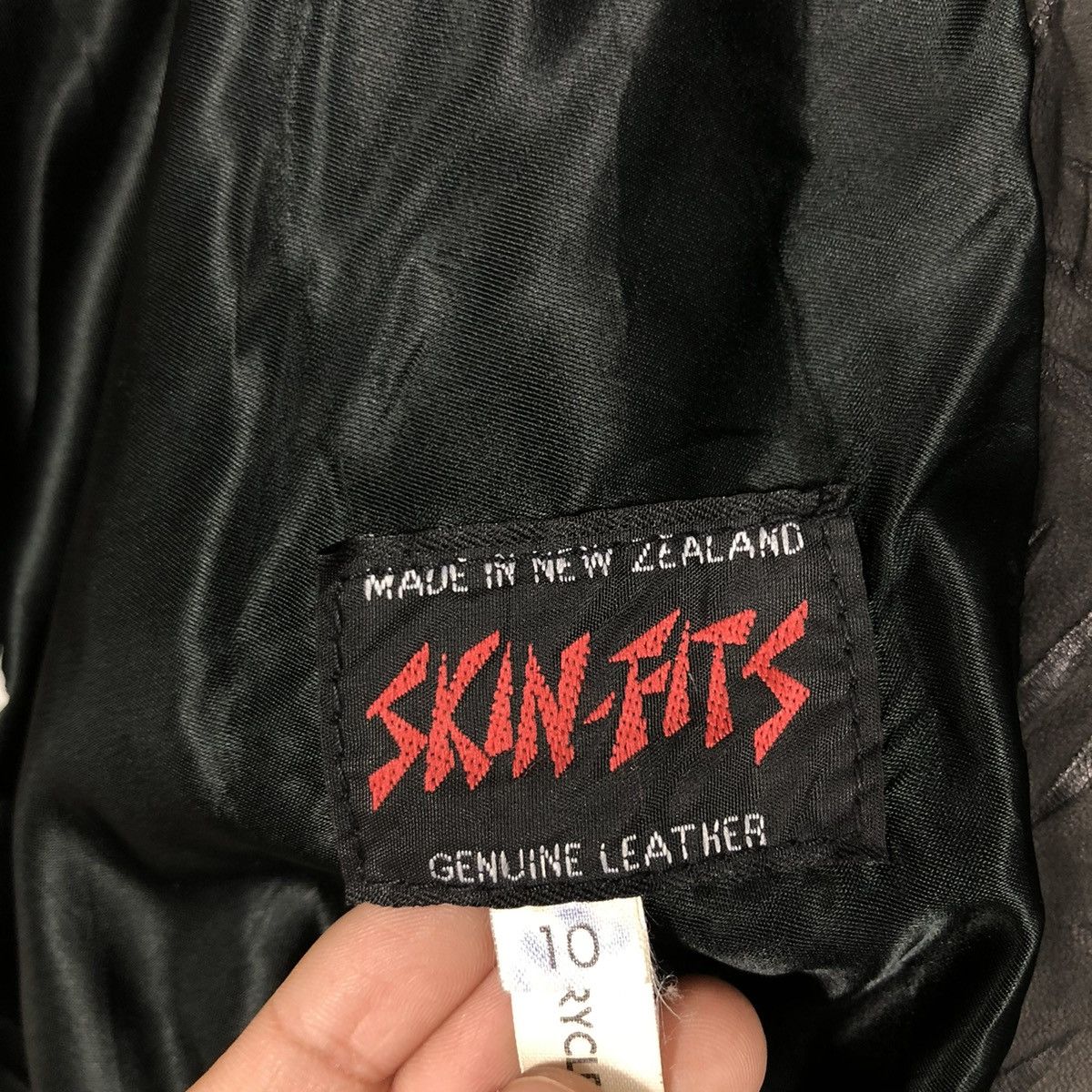 Vintage 🔥VINTAGE BIKER LEATHER JACKET SKIN-FITS ISSEY MIYAKE Size US M / EU 48-50 / 2 - 18 Thumbnail