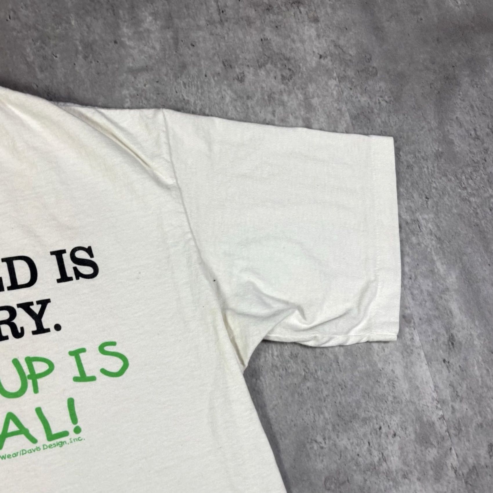 Vintage VINTAGE 90s Funny Quote Humor T Shirt Mens size L White Happy Mom Stitch Free! Growing up is optional Size US L / EU 52-54 / 3 - 5 Thumbnail
