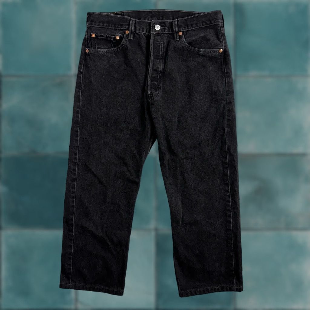 Levi's VINTAGE Levi's 501 Jeans Men 34x30 Dark Wash Straight Leg 90s Y2K Mid Rise Cotton Denim Size US 34 / EU 50 - 1 Thumbnail