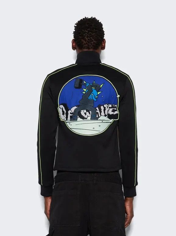 Off-White o1mle1025 Vars Hamer Skinny Tracktop Jacket in Black Size US L / EU 52-54 / 3 - 4 Thumbnail