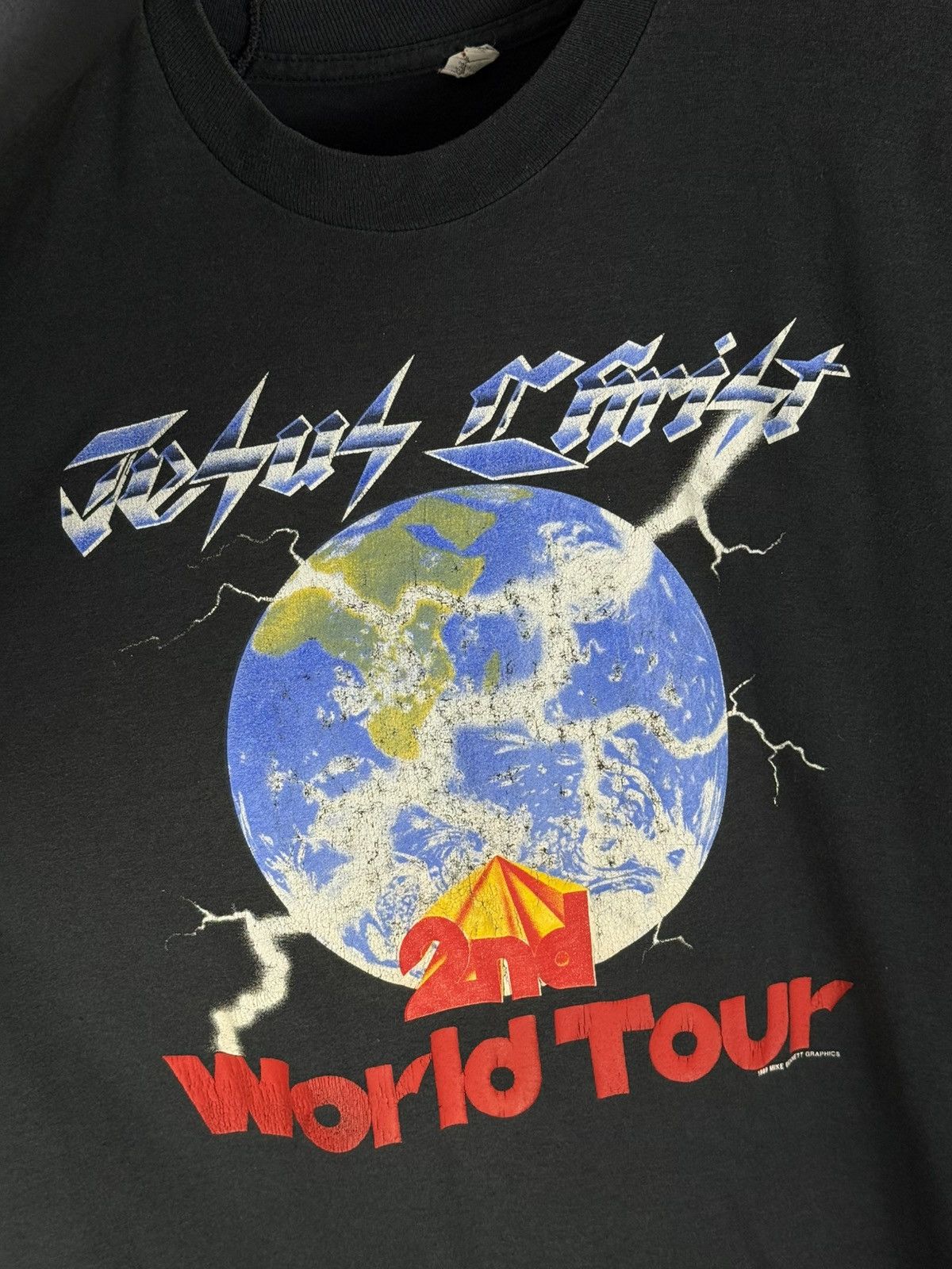 Vintage RARE!! Vintage 80s Jesus Christ 2nd World Tour Black T Shirt Size US M / EU 48-50 / 2 - 5 Thumbnail