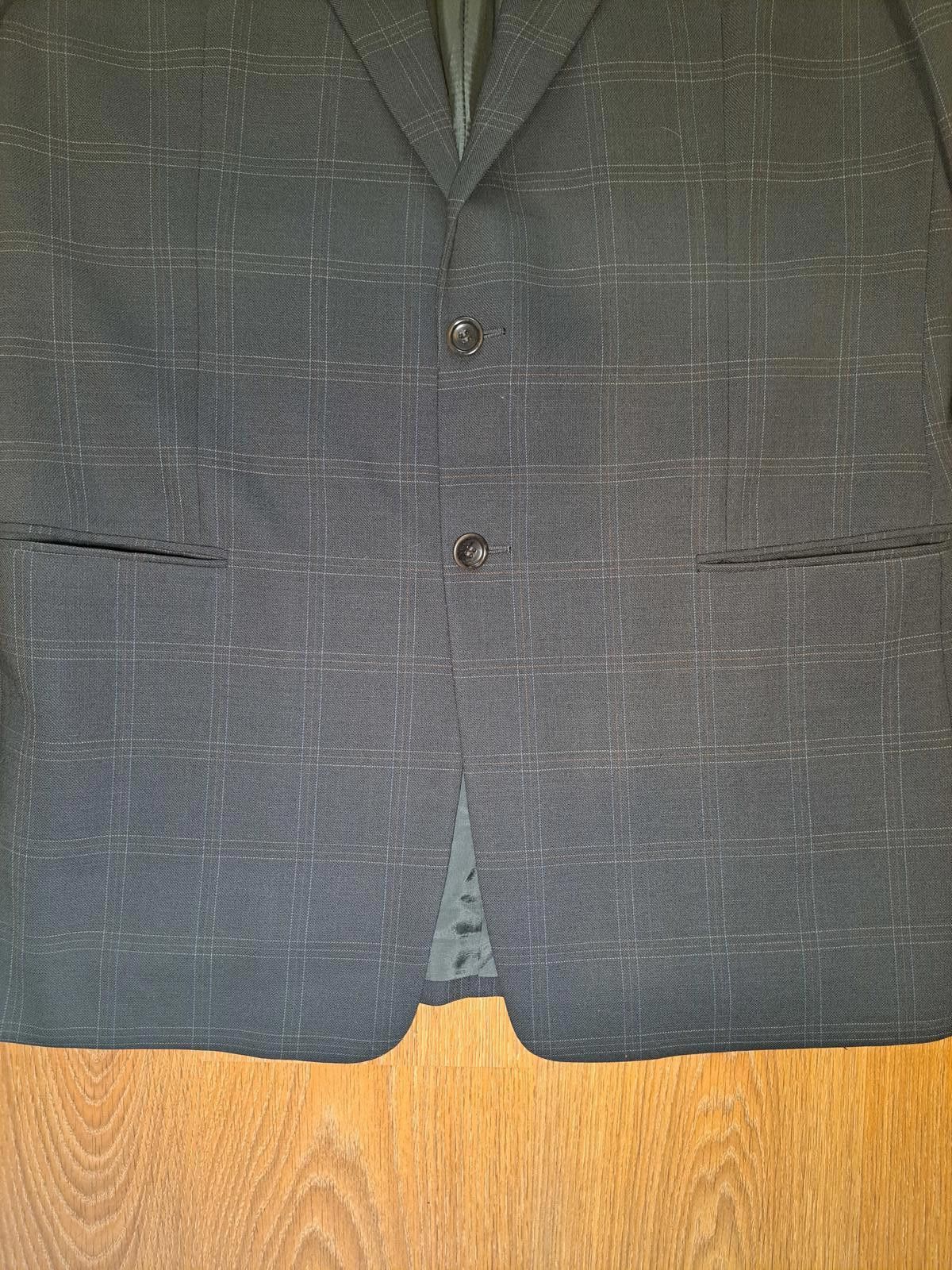 Giorgio Armani Giorgio Armani Collezioni Sport Coat 44L Gray Windowpane Size 44L - 8 Thumbnail