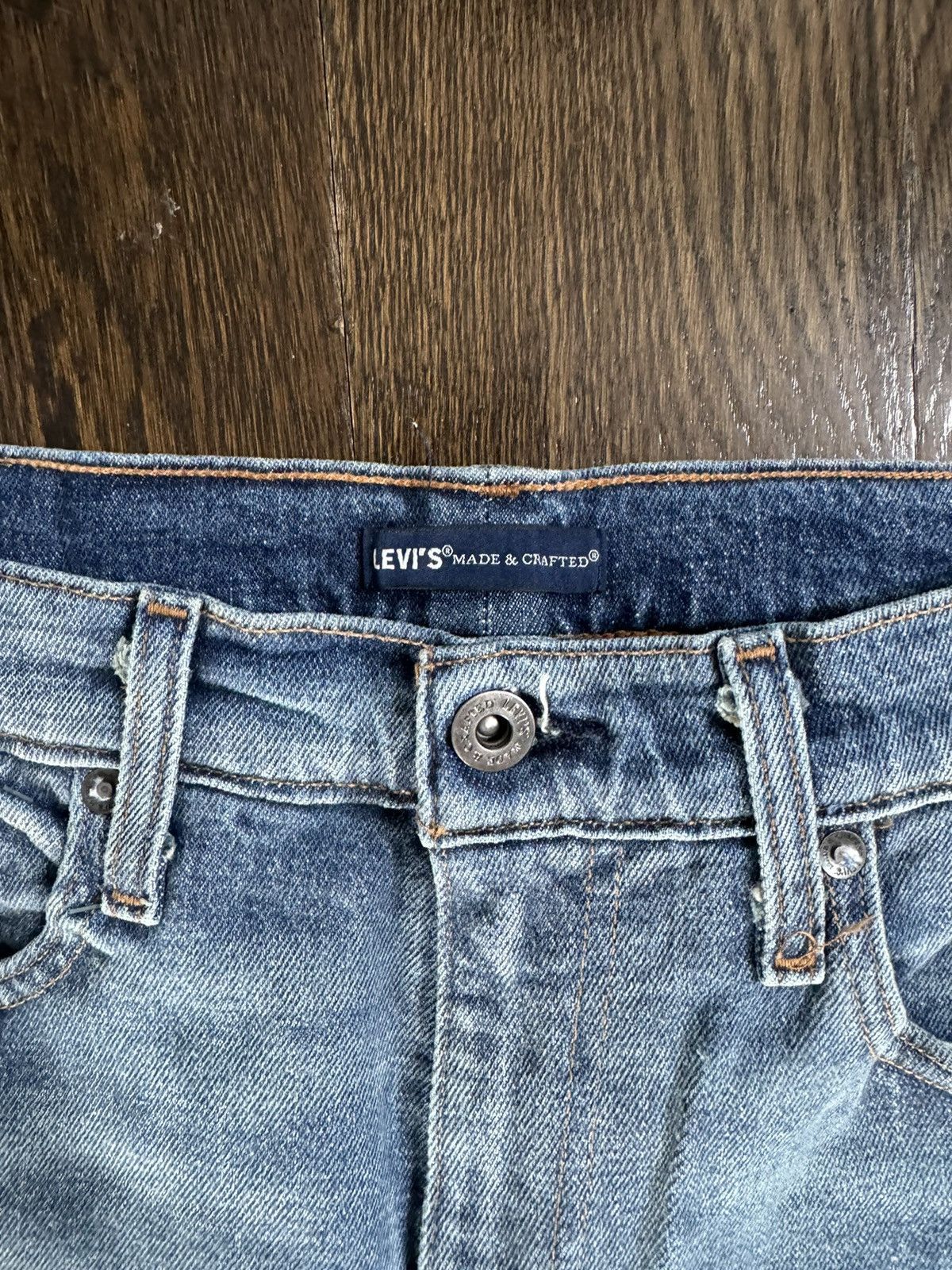 Levi's × Levi's Made & Crafted 502 Taper Fit Selvedge Men's Jeans Size US 30 / EU 46 - 2 Thumbnail
