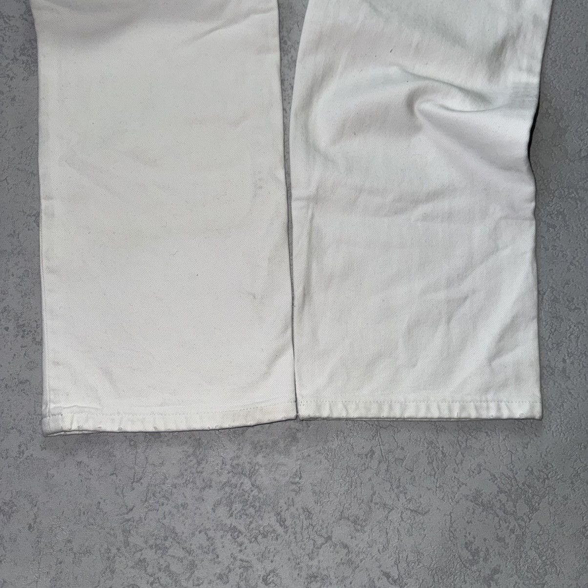 Helmut Lang Helmut Lang 00s Vintage Broken Denim White Pant/Jeans Size US 33 - 12 Thumbnail
