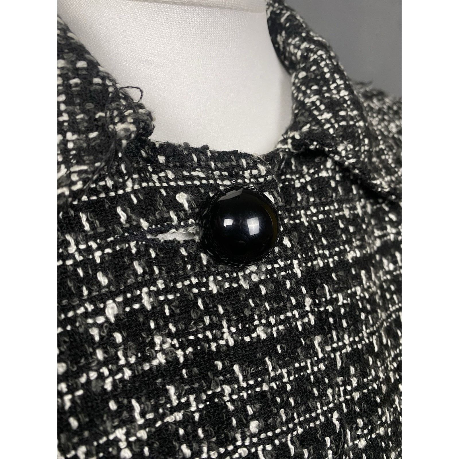 Prada Prada Women's Black Wool Silk Checked Blazer Jacket Size 40 Size S / US 4 / IT 40 - 8 Thumbnail