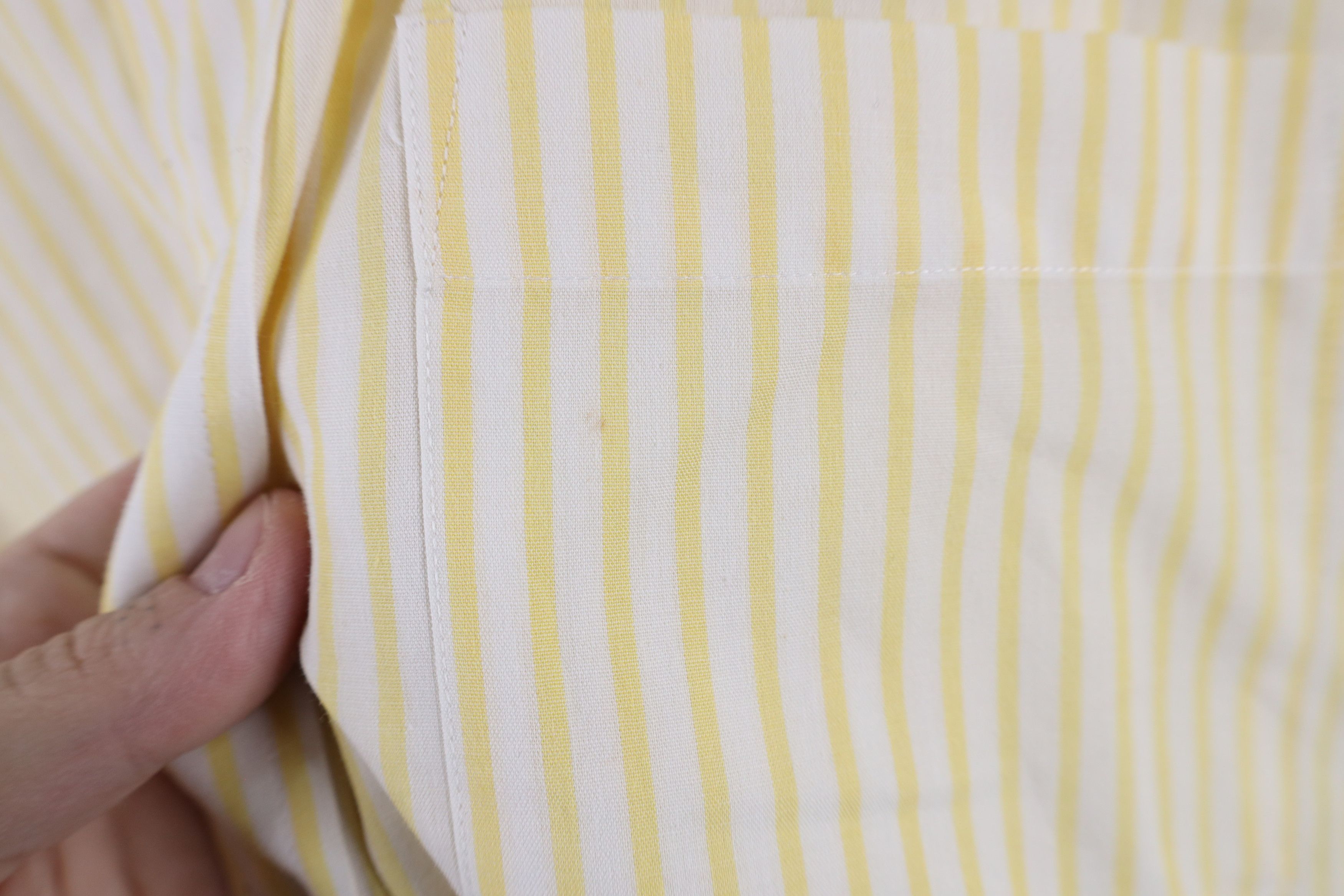 Lands' End × Vintage Vintage 90s Lands End Collared Button Down Shirt Yellow Size US M / EU 48-50 / 2 - 5 Thumbnail