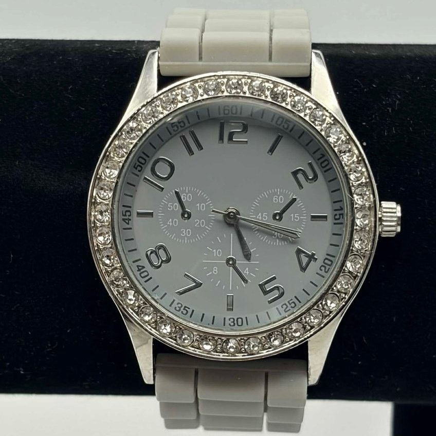 Other Gray & Silver Crystal Men’s Watch Size ONE SIZE - 1 Thumbnail